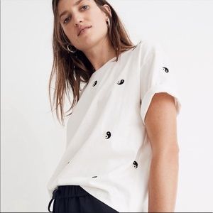 Madewell Yin and Yang Easy Cropped Tee